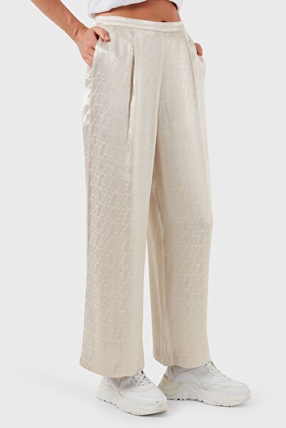 Armani Exchange High Waist Jacquard Wide Leg Trousers - Pant 6DYP19 YN3VZ 1998