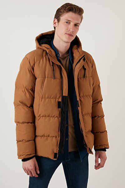 Buratti Zippered Pocket Slim Fit Hooded Puffer Coat Men's Coat 5711050