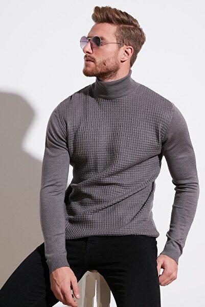 Buratti Regular Fit Turtleneck Cotton Knitwear Sweater Men's Sweater 6353462