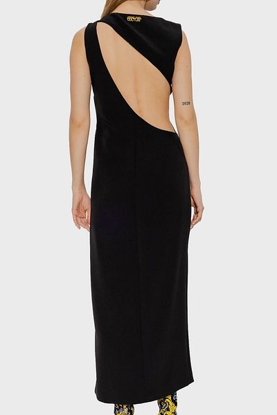 VERSACE JEANS COUTURE فستان متوسط الطول بفتحة بدون ظهر وقصة عادية 74HAO937 N0103 8