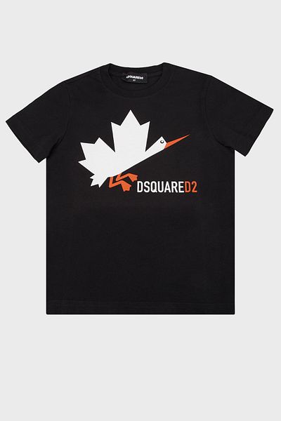 DSquared2 Παιδικό μπλουζάκι από βαμβακερό λαιμόκοψη - DQ0163 D002F