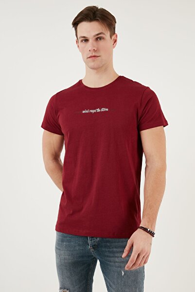 Buratti Bisiklet Yaka % 100 Pamuk Slim Fit T Shirt Erkek T SHİRT 541WIND