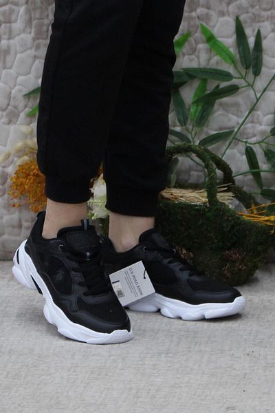 U.S. Polo Assn. BAZA. Polo Assn. BoB Black White - Pantofi comozi pentru femei
