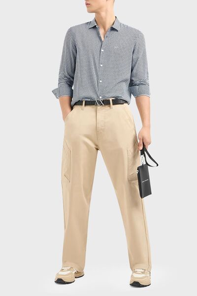 Armani Exchange Patterned Regular Fit Shirt Men's SHIRT 3DZC48 ZNRNZ 71AZ