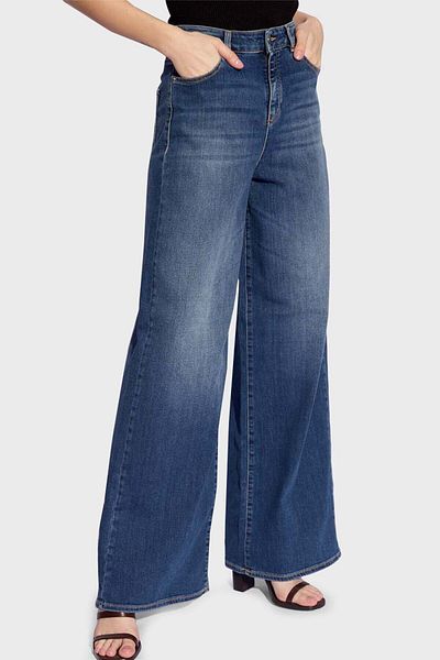 Emporio Armani J1C High Waist Regular Fit Wide Leg Jeans JEANS PANT 3D2J1C 2DY4Z 0942