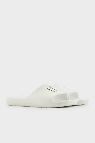 Armani Exchange Ανδρικές φλατ παντόφλες - με λογότυπο, XUP012 XV675 K488