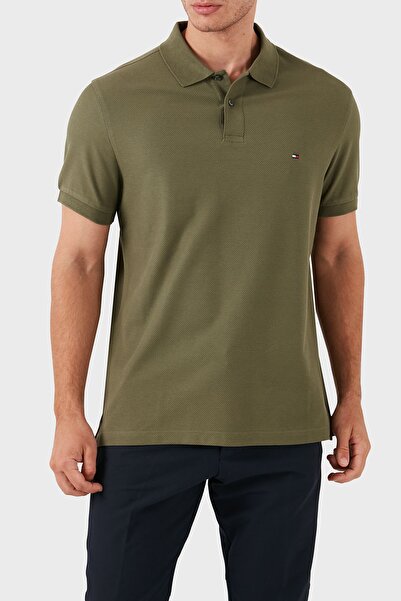 Tommy Hilfiger Men'sPoloNeck Cotton TShirt- Mw0mw35626 Msh