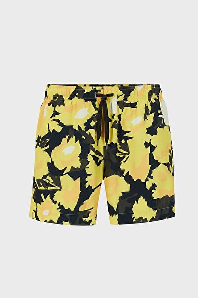 HUGO Desenli Deniz Şortu Hızlı Kuruyan Mayo Short Erkek SHORT 50491514 732