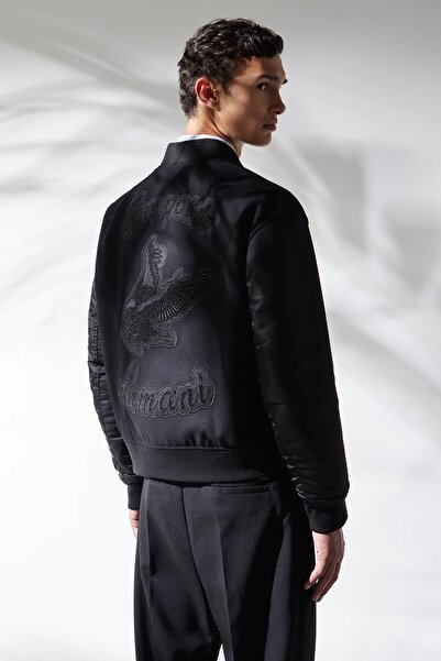 Emporio Armani Yünlü Regular Fit Bomber Mont Erkek MONT 3D1BD9 1NHNZ 0999