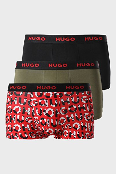 HUGO Streç Pamuklu 3 Pack Boxer Erkek BOXER 50480170 306