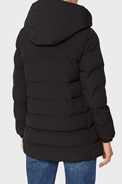 EA7 Regular Fit Rüzgar ve Isı Kaybı Korumalı Çıkarılabilir Kapüşonlu Uzun Mont MONT 6LTK09 TN5