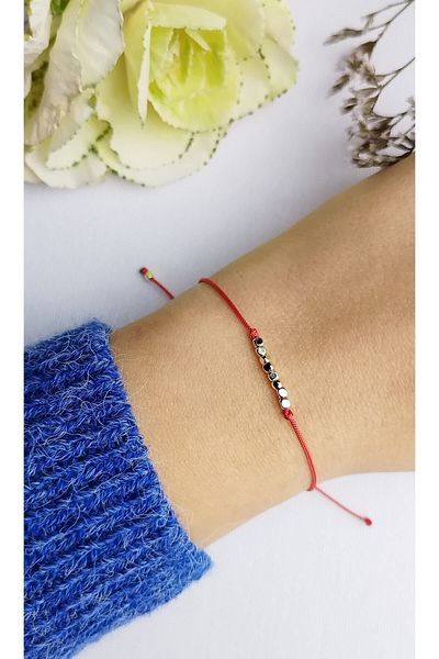 Bella Sera Studio Red String Square Dorica Bracelet