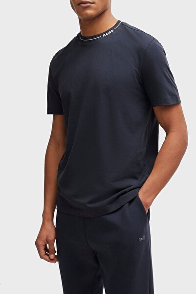 BOSS Logolu Bisiklet Yaka Regular Fit Pamuklu Jarse T Shirt Erkek T SHİRT 505...