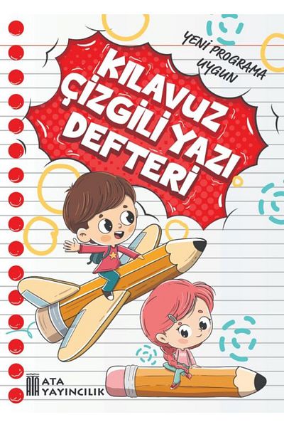 Ata Yayıncılık Bloc de scris pentru ghidaj de clasă cu dungi de dimensiune medie - 3 bucăți
