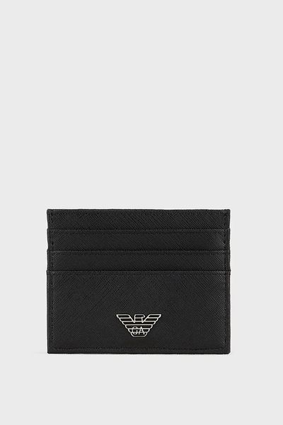 Emporio Armani Θήκη κάρτας με λογότυπο Ανδρική θήκη κάρτας Y4r173 Y138e 81072