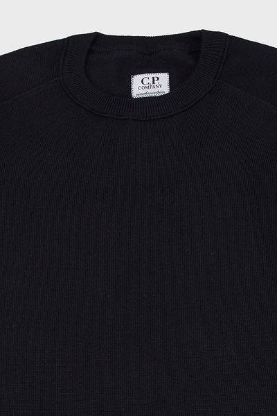 C.P. COMPANY Детски памучен пуловер с кръгло деколте - SWEATER 10CKKN036 004037A 888
