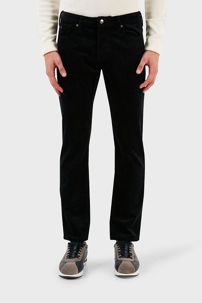 Emporio Armani J06 Slim Fit Straight Leg Velvet Pants Men'S TROUSERS 6R1J06 1NHKZ 0920