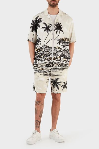 BOSS Baskılı Streç Pamuklu Slim Fit Short Erkek Short 50488282 132