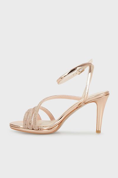 Lela Stone Detailed Evening Dress Heeled Shoes -3475871733