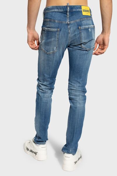 DSquared2 Streç Pamuklu Skinny Fit Jeans Erkek KOT PANTOLON S74LB1445 S30342 470