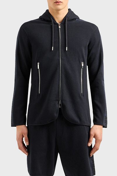 Armani Exchange Cotton Regular Fit Hooded Jacket Men's JACKET 3DZGLA ZJLGZ 1583