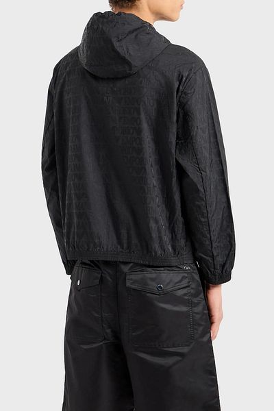 Emporio Armani معطف رجالي موسمي بغطاء للرأس بقصة عادية 3D1BH4 1NNXZ 0999