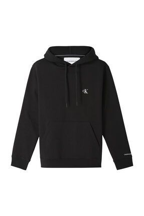 Calvin Klein Erkek Siyah Kapu onlu Sweatshirt Ck Essent al Regular Hood e Fiyat Yorumlar Trendyol