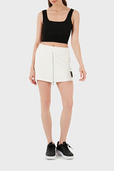 Armani Exchange Zippered Cotton Shorts Skirt - 3DYS91 YJFDZ 1125
