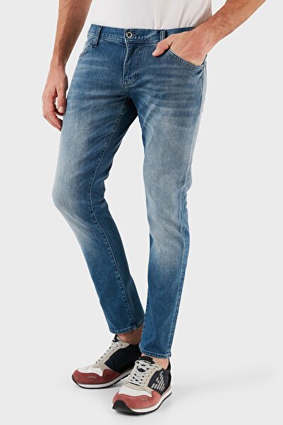 Armani Exchange Pamuklu Düşük Bel Skinny Fit Dar Paça J14 Jeans Erkek KOT PANTOLON 6RZJ14 Z2YJZ 1500