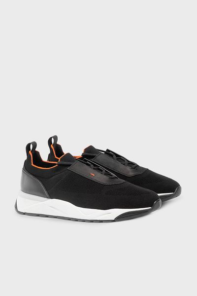 Santoni حذاء رياضي محبوك قابل للتمدد للرجال MBIO21601BINNHODN01