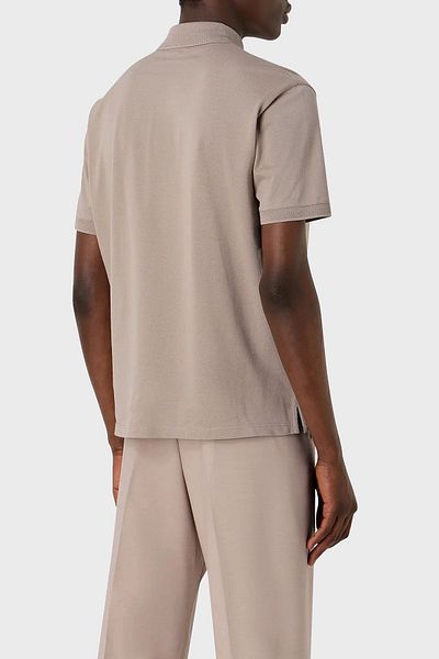 Emporio Armani Βαμβακερό κανονικό μπλουζάκι με κουμπιά γιακά πόλο Ανδρικό μπλουζάκι με λαιμόκοψη POLO 3D1FF2 1JTKZ 01