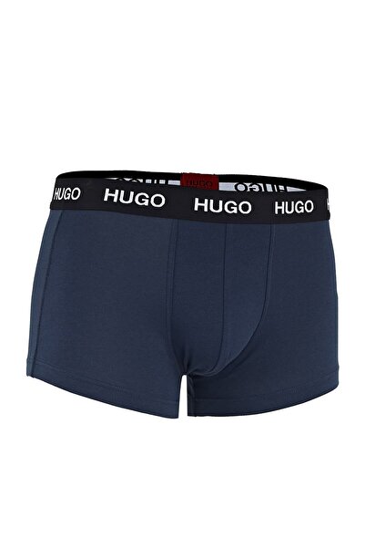 HUGO Erkek Lacivert Pamuklu 3 Pack Boxer 50435463 410