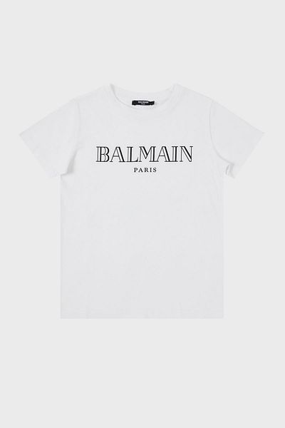 BALMAIN Tricou pentru copii din bumbac cu gât rotund - T SHIRT 6M8721 MX030 100