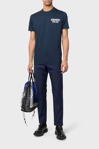 DSquared2 Tricou 100% bumbac Relaxed Fit Crew Deck Tricou bărbați S71gd1116s 23009478