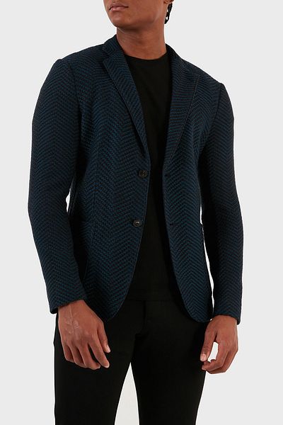 Emporio Armani سترة بليزر صوف 100% للرجال H41G51 E1D06 919