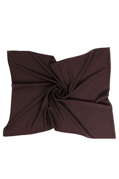 bb handmade collection Bb - Εισαγόμενο απλό σιφόν καφέ σάλι