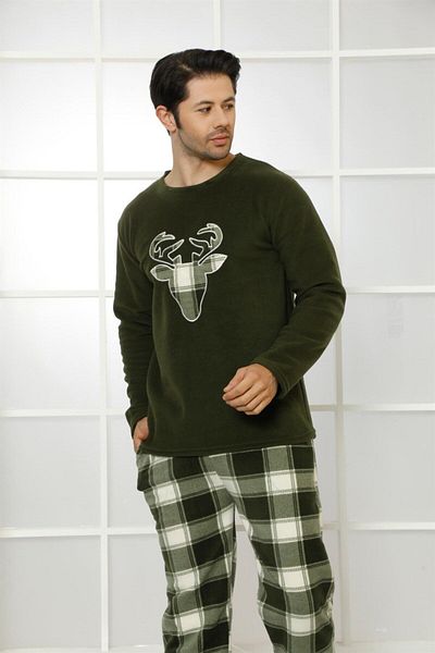 Akbeniz Ανδρική πιτζάμα WelSoft Fleece 6799