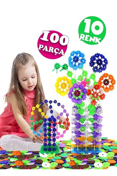 Bundera 100 Pieces Toy Creative Discs - Stem Training, Locked Skill Set