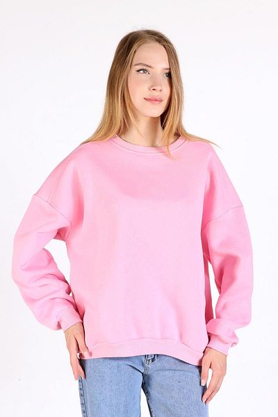 Rays 9152m Pink Biliclet Collar Sweatshirt