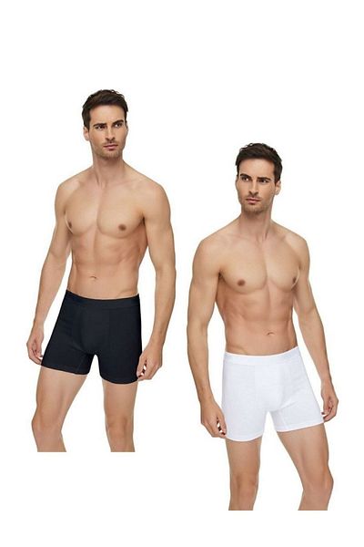 Tutku Elit Ανδρικό 6-Pece Modal - Βαμβακερό (εύκαμπτο) Slim Fit Boxer Abani Classic (3 Μαύρο + 3 Λευκό)