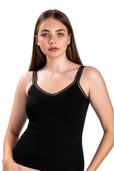 Jiber Women's 6-Pack V-Neck Rope Strap Athlete Jbr-553