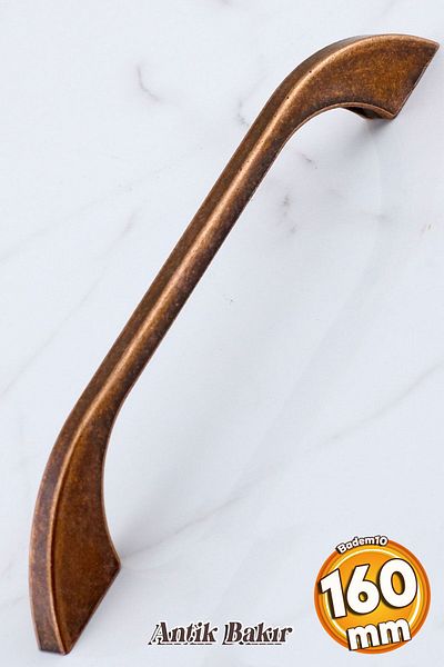 Badem10 Meriç 160 mm - 16 cm Mobilier din metal antic din cupru antic Dulap de bucătărie Mâner dulap Mâner