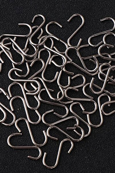 Bundeba Metal S Kanca 20 Adet Bardak Kupa Askısı Çengel Mutfak Banyo Eşya Organizer Paslanmaz Çelik