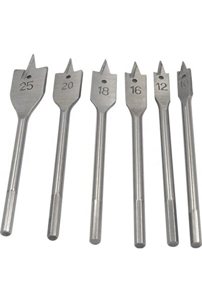 Genel Markalar Ağaç Delici Kelebek Yaprak Matkap Uç Seti Ahşap 6'lı
