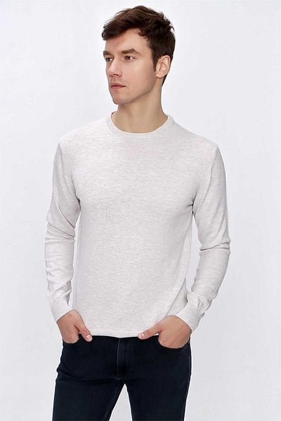 Morven Πλεκτό πουλόβερ Basic Dynamic Fit Relaxed Cut Crew Neck