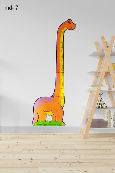 Bundera Height Measurer Sticker Giraffe Lion Bird Teddy Bear Growth Chart Ruler