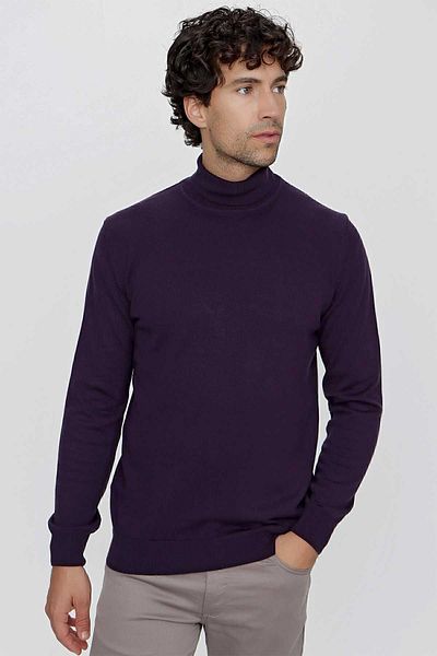 Morven Πλεκτό πουλόβερ Basic Dynamic Fit Relaxed Cut με ζιβάγκο
