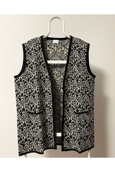 we are the best UYSALİDA Middle Age and Above Mother Knitwear Vest - Buttonless Design