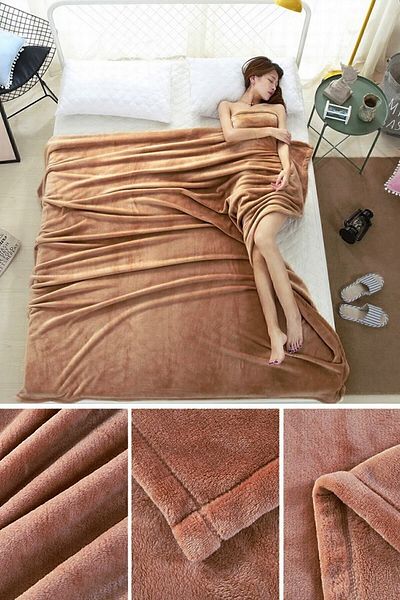 Bundera Blanket Brown Wellsoft Plush Double Blanket Polar TV/Series Blanket 170x230