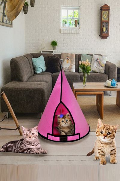 Bundera Cat Tower Cat Nest House Dog Bed Kennel Cushion Pet Pet Tent Nest Hut
